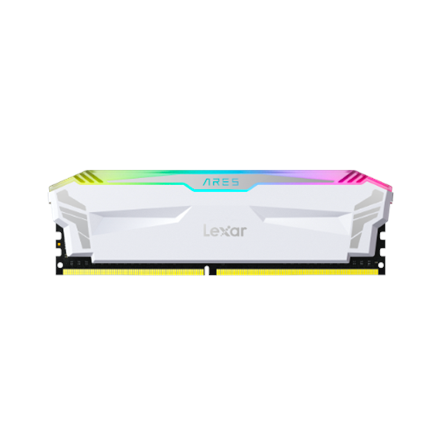 LD4EU008G-R4000GDWA--Lexar ARES RGB with Heatsink 16 GB, DDR4, 4000 MHz, PC/server, Registered No, ECC No, White, 2x8 GB