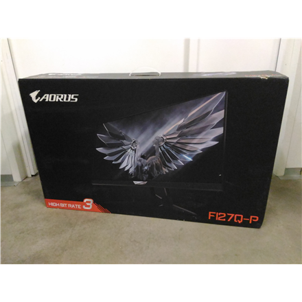 AORUS FI27QP-EKSO--SALE OUT. GIGABYTE AORUS FI27QP-EK MONITOR 27" 2560 x 1440/350cd/m2/1ms/12M:1/ HDMI, Display Port Gigabyte Gaming AORUS FI27QP-EK 27 ", IPS, QHD, 2560 x 1440 pixels, 1 ms, 350 cd/m², Black, Warranty 12 month(s), REFURBISHED, HDMI ports quan