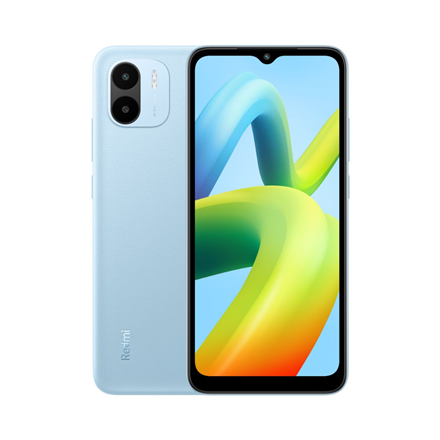 43108--Xiaomi Phones Redmi A1 (Light Blue) Dual SIM 6.52“ IPS LCD 720x1600/2.0GHz/32GB/2GB RAM/Android 12/microSDXC/WiFi,BT,4G,MZB0CH2EU