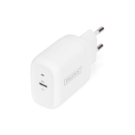 DA-10196--Digitus USB-C Wall Charger DA-10196 White, 20 W
