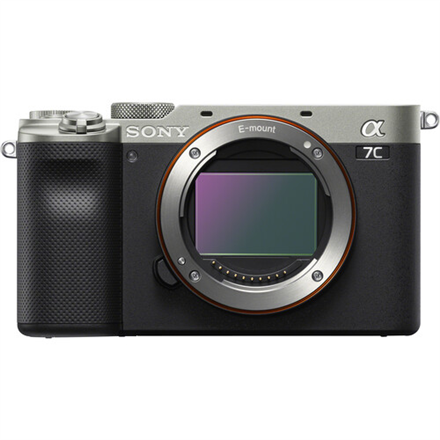 ILCE7CS.CEC--Sony Alpha A7C Full-frame Mirrorless Interchangeable Lens Camera, Body, Silver