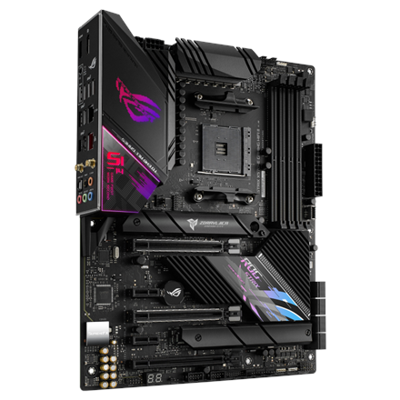 90MB19W0-M0EAY0--Asus ROG STRIX X570-E GAMING WIFI II Processor family AMD, Processor socket AM4, DDR4 DIMM, Memory slots 4, Supported hard disk drive interfaces 	SATA, M.2, Number of SATA connectors 8, Chipset AMD X570, ATX