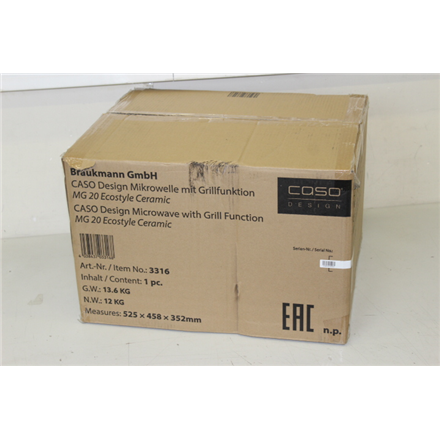 03316SO--SALE OUT.  Caso Ecostyle Ceramic 03316 Bullet, 5 MP, Free standing, Varifocal, Power over Ethernet (PoE), 700 W, IP66, H.265, Grill, MicroSD (Max. 256GB), Silver, DAMAGED PACKAGING