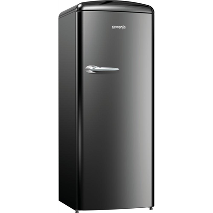 ORB153BK--Gorenje Refrigerator ORB153BK Energy efficiency class E, Free standing, Larder, Height 154 cm, Fridge net capacity 229 L, Freezer net capacity 25 L, 40 dB, Black