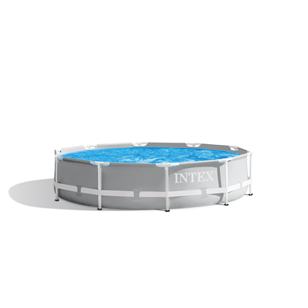 26702NP--Intex Prism Frame Premium Pool with Filter Pump Grey, Age 6+, 305x76  cm