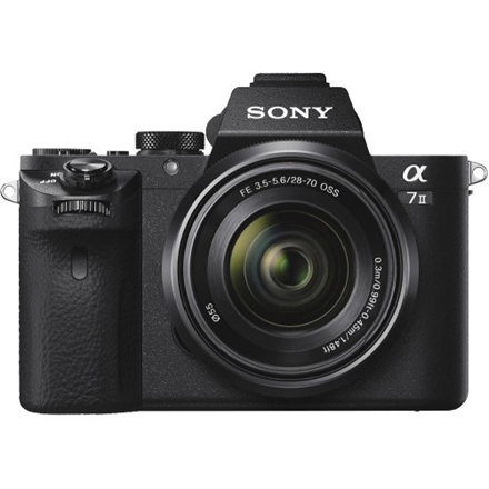 ILCE7M2KB.CEC--Sony ILCE7M2KB.CEC Body + 28-70mm lens Mirrorless Camera Kit, 24.3 MP, ISO 51200, Display diagonal 7.62 ", Video recording, Wi-Fi, Magnification 0.71 x, CMOS, Black