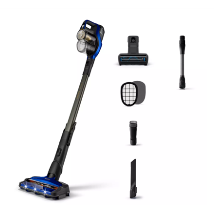 XC8049/01--Philips Vacuum cleaner XC8049/01 Cordless operating, Handstick, 25.2 V, Operating time (max) 70 min, Blue/Black, Warranty 24 month(s)