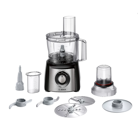 MCM3401M--Bosch Food Processor MCM3401M Black/Stainless steel, 800 W, Number of speeds 2, 2.3 L, Blender, Meat mincer