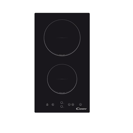CDH 30--Candy Domino CDH 30 Vitroceramic, Number of burners/cooking zones 2, Touch, Timer, Black, Display