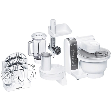 MUM4855--Bosch Kitchen Machine MUM4855 White, 600 W, Number of speeds 4, Blender, Meat mincer