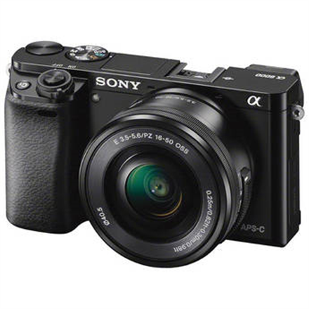ILCE6000YB.CEC--Sony ILCE6000YB.CEC Body + Zoom Lenses (16-50mm and 55-210mm) Mirrorless Camera Kit, 24.3 MP, ISO 51200, Display diagonal 7.62 ", Wi-Fi, Magnification 1.07 x, CMOS, Black, Image stabilization supported on lens, Image sensor size (W x H) 23.5 x 1