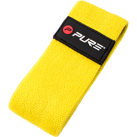 P2I201790--Pure2Improve Textile Resistance Band Light 45 kg, Yellow, 100% Polyester