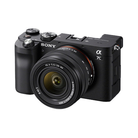 ILCE7CLB.CEC--Sony Full-frame Mirrorless Interchangeable Lens Camera with Sony FE 28-60mm F4-5.6 Zoom Lens Alpha A7C 24.2 MP, ISO 102400, Display diagonal 3.0 ", Video recording, Wi-Fi, Fast Hybrid AF, Magnification 0.59 x, Viewfinder, CMOS, Black