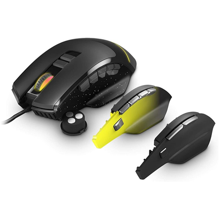 452071--Energy Sistem Gaming Mouse ESG M5 Triforce USB 2.0, 10000 DPI, 8/10/15 control buttons, adjustable weight, RGB LED’s