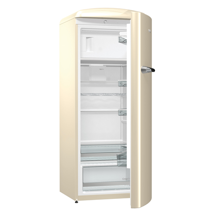 ORB153C--Gorenje Refrigerator ORB153C Energy efficiency class E, Free standing, Larder, Height 154 cm, Fridge net capacity 229 L, Freezer net capacity 25 L, 40 dB, Cream