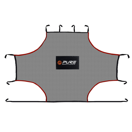P2I150080--Pure2Improve Indoor Soccer Practice Net Black, Grey, Red