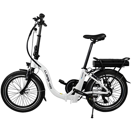 2008020000002--Blaupunkt Folding E-bike Speed, Wheel size 20 ", Warranty 24 month(s), 22 kg, Aluminum, White/Black, 70 km