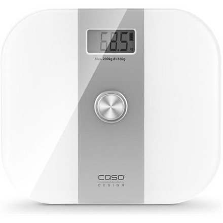 03415--Caso Body Energy Scales 03415 Maximum weight (capacity) 200 kg, Accuracy 100 g, White/Grey, Without batteries